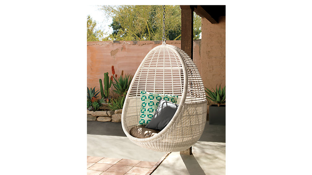 pod hanging chair cushion CB2