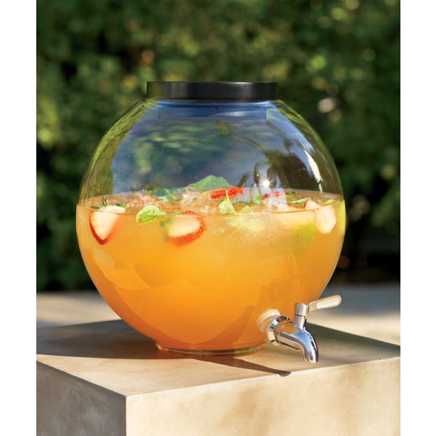 glass beverage dispenser in drinkware + Reviews CB2