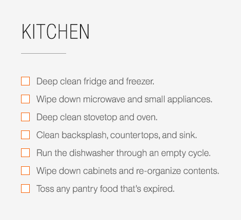 Spring Cleaning Checklist Idea Central Cb2 Blog