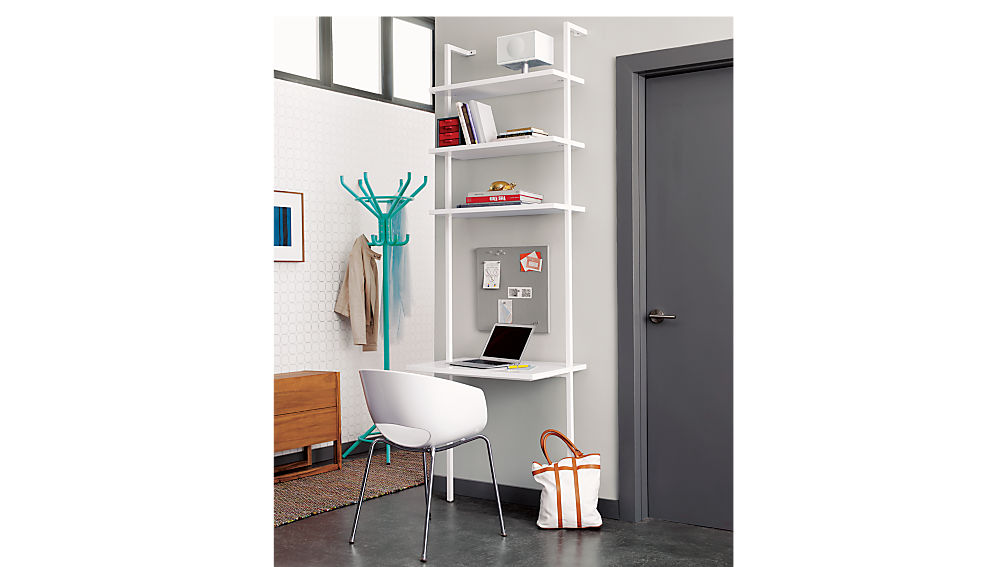 stairway white ladder desk | CB2