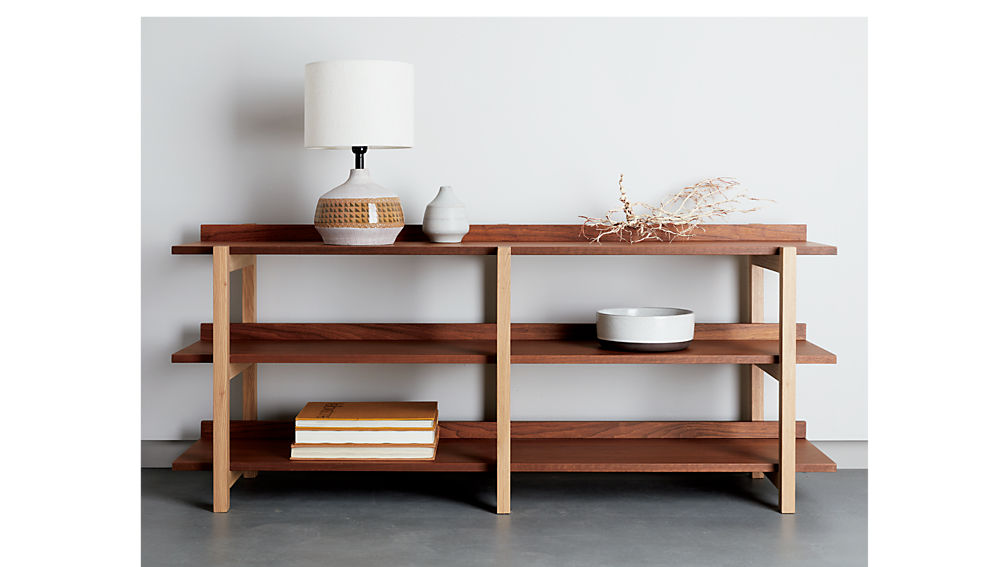 stax 3-shelf console table | CB2