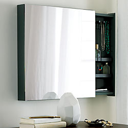 SAIC valet 23.5" jewelry cabinet with mirror