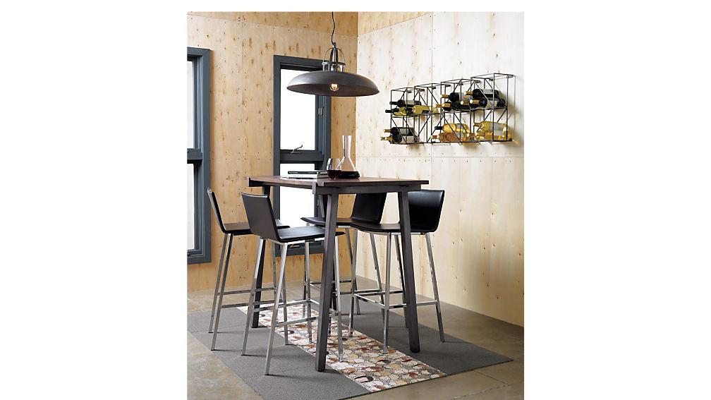 phoenix carbon grey 30" bar stool | CB2
