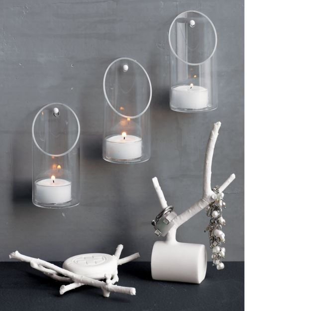 wall-mounted tea light candle holder + Reviews | CB2